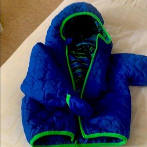 Reversible infants North Face coat